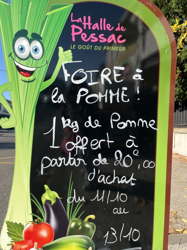 foire à la pomme à la Halle de Pessac